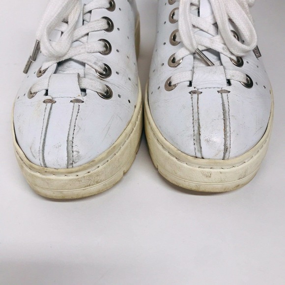 rag & bone Linden White Leather Platform Sneaker Athletic Shoes • Women's 8.5 - Picture 2 of 9